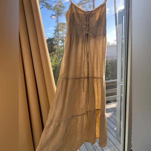 Sim & Sam Cottage Core Gypsy Boho Corset Maxi Dress Size S - Picture 10 of 11